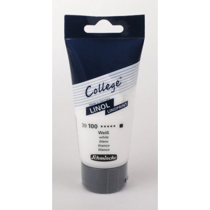 Barva na linoryt Schmincke 75 ml. - Bílá / krycí