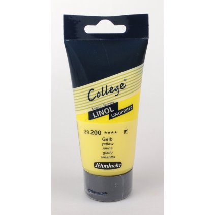 Barva na linoryt Schmincke 75 ml. - Žlutá / polokrycí