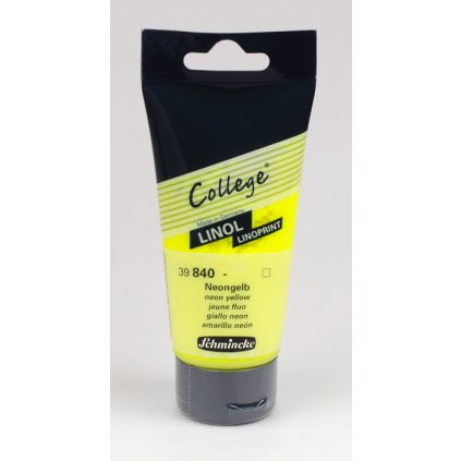 Barva na linoryt Schmincke 75 ml. - NEONgelb / lazurní