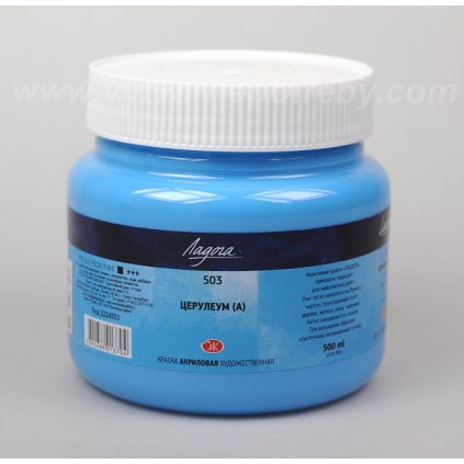 Akrylová barva LADOGA 500 ml. - Coelinova modř