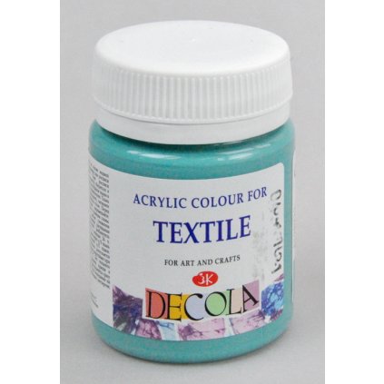 DECOLA TEXTILE 50 ml. - Zelená Tyrkysová