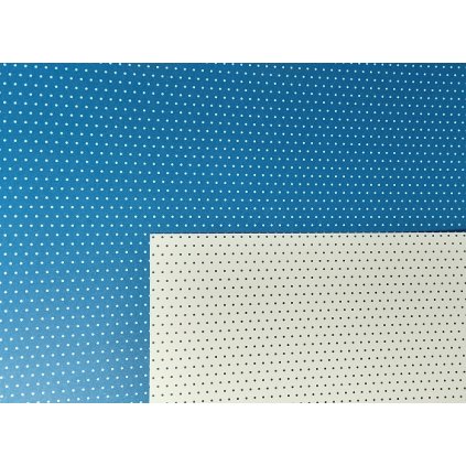 Fotokarton A4, 300g/m2 modrý puntík