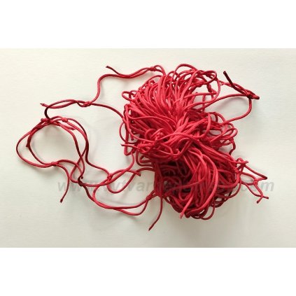 Sit dekoracni cervena