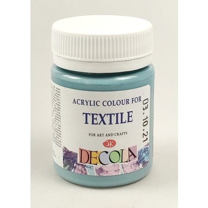 DECOLA Textile sedo modra