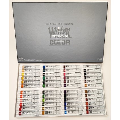 Akvarelové barvy SHINHAN Professional 48 x 7,5 ml.