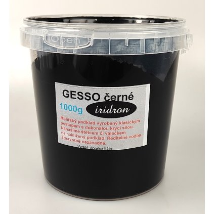 GESSO - Akrylový šeps , 1000 g - ČERNÝ