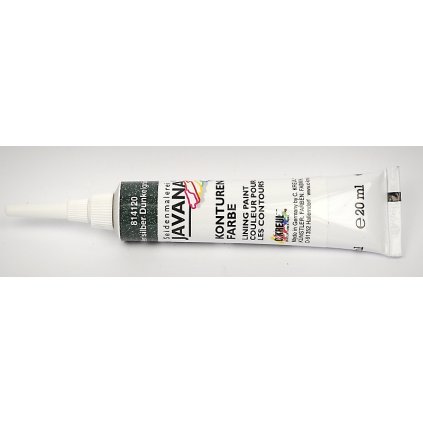 Kontura na textil a hedvábí JAVANA 20 ml. - Perleťová zeleň tmavá - DOPRODEJ !