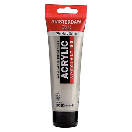 amsterdam akrylova barva 120ml silver