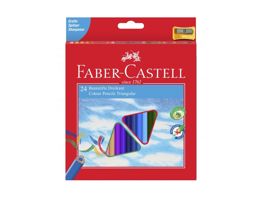 2879 1 trojhranne pastelky faber castell eco 24 ks orezavatko