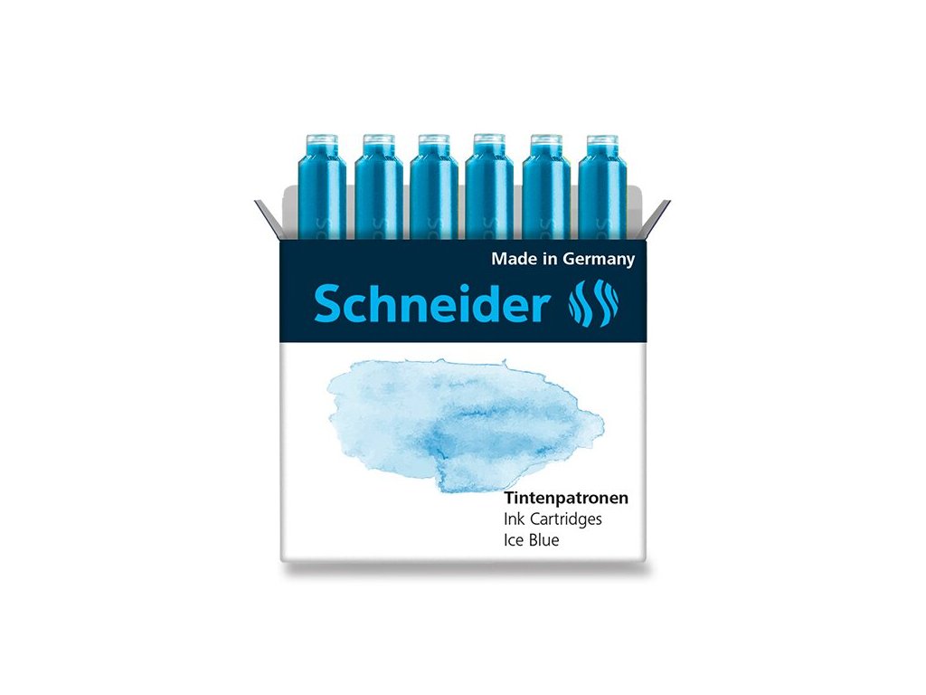 Schneider bombičky inkoustové 6 ks - ledově modré