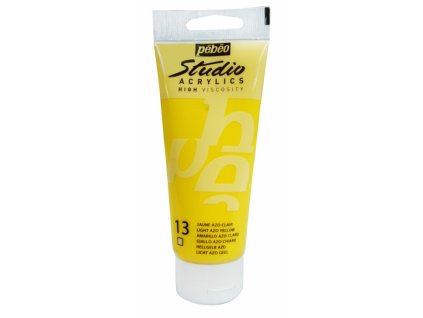 80 1 akrylova barva pebeo studio acrylic 100 ml 013 zlut svetla azo