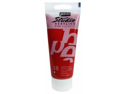 83 1 akrylova barva pebeo studio acrylic 100 ml 018 karmin naphtol