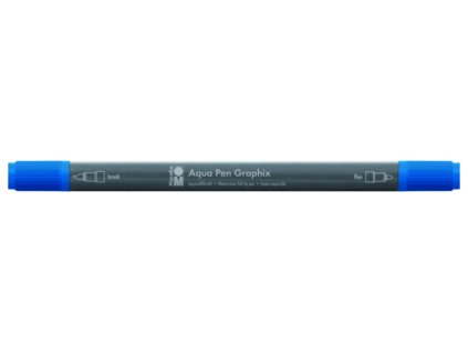 476 1 akvarelovy fix oboustranny aqua pen graphix modra ultramarin 055