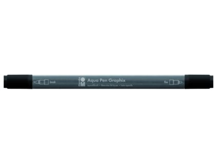 482 1 akvarelovy fix oboustranny aqua pen graphix cerna 073