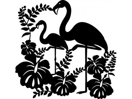 Šablona Marabu pro Fashion sprej 30x30cm - Flamingo