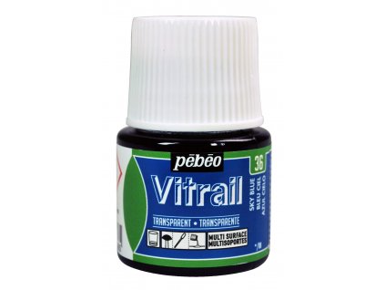 barva na sklo pebeo vitrail 45ml 36