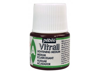 barva na sklo pebeo vitrail 45ml lightening medium