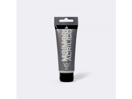 17646 4 akrylova barva maimeri acrilico 200 ml stribrna 003