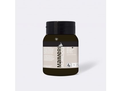 17703 3 akrylova barva maimeri acrilico 500 ml cerna mars 540