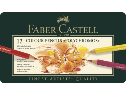 1943 9 umelecke pastelky faber castell polychromos 110012 sada 12 barev