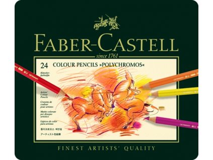 1967 5 umelecke pastelky faber castell polychromos 110024 sada 24 barev