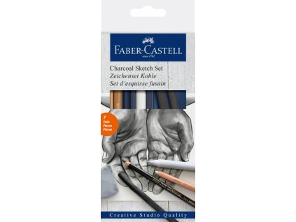 2459 3 skicovaci sada goldfaber charcoal sketh set