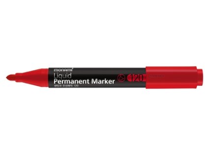2891 1 permanentni popisovac monami 120 kulaty 2 mm cerveny
