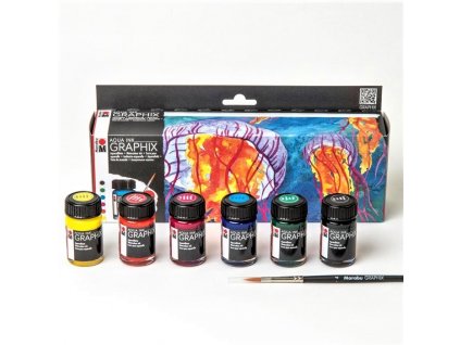 2927 3 marabu aqua ink graphix sada akvarelovych inkoustu