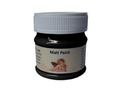 Matná akrylová barva 50ml - černá