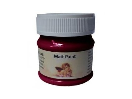Matná akrylová barva 50ml - červená bordó