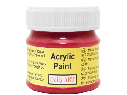 2945 matna akrylova barva 50ml cervena