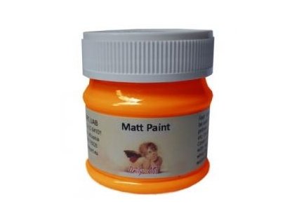 Matná akrylová barva 50ml - oranžová