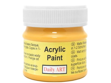 2954 matna akrylova barva 50ml zluta safranova