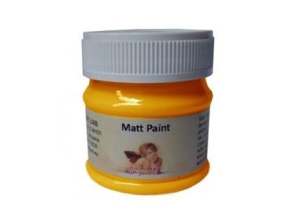 Matná akrylová barva 50ml - žlutá šafránová