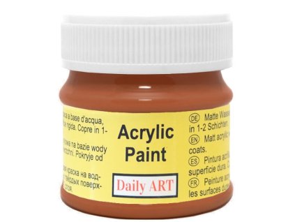 2963 matna akrylova barva 50ml hneda stredne