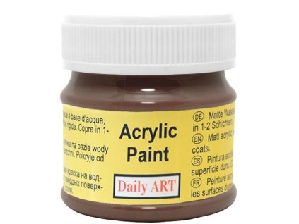 2966 matna akrylova barva 50ml hneda tmave