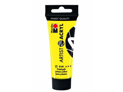3089 akrylova barva marabu artist acryl 22 ml zluta 919
