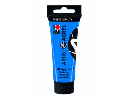 3113 akrylova barva marabu artist acryl 22 ml modra cyan 956