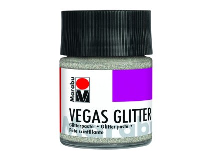 marabu 584 vegasglitter silver