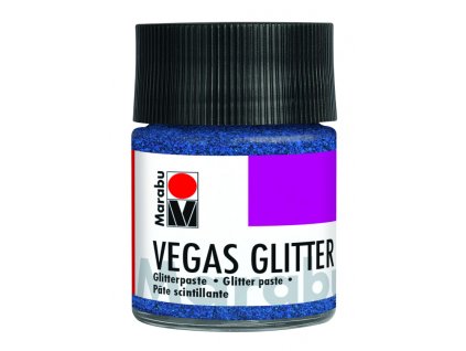 marabu 584 vegasglitter blue