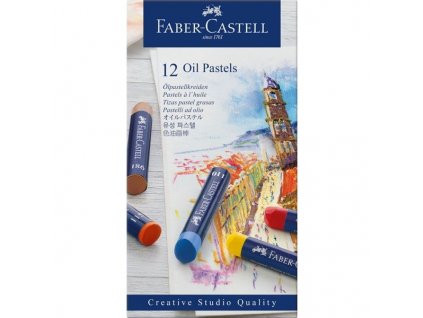 3323 5 olejove pastely faber castell 12 ks