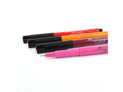 4481 1 popisovace pitt artist pen s 4 ks teple barvy