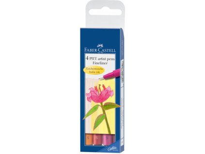 4481 1 popisovace pitt artist pen s 4 ks teple barvy