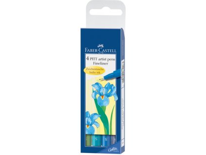 4484 1 popisovace pitt artist pen s 4 ks studene barvy