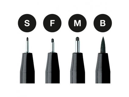 4499 1 pitt artist pen s f m b sada cerne