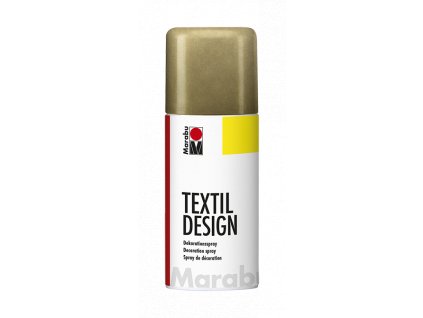 4892 barva na textil ve spreji marabu textil design spray 150 ml zlata metalicka 784