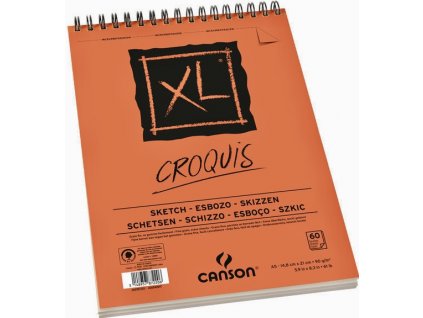 21726 3 canson xl skicak a5 90g 60 listu krouzkova vazba na kratke strane
