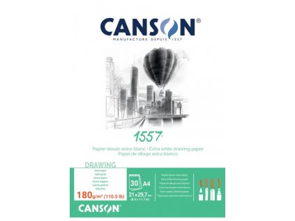 Canson 1557 blok lepený 180g A4 30 listů