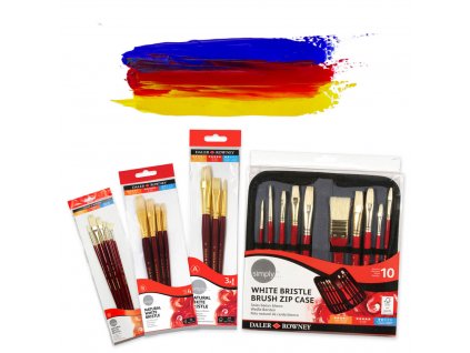 6098 stetce bila stetina kratke sada 3ks daler rowney 216940301
