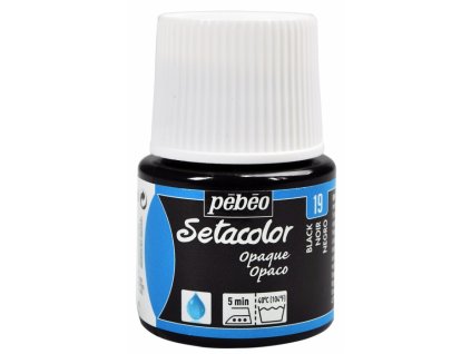 6791 barva na textil pebeo setacolor opaque 45 ml cerna 19